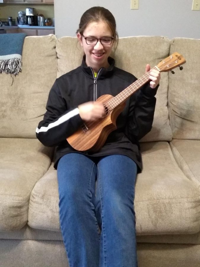 8th Grader Inspired by Music Class at St. Patrick